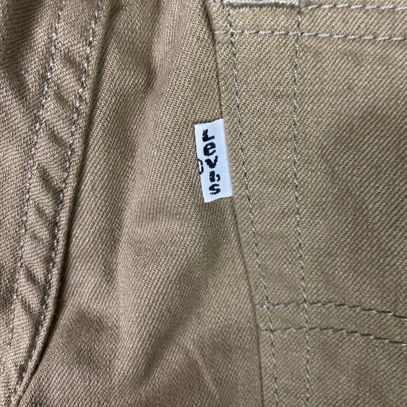 Levi's 505 Straight Jeans Men's 31 x 34 Measures 32 x 33 Brown Tan - Picture 6 of 12